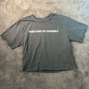 Organic Collective Girls Size XS Take Care Of Yourself T-shirt